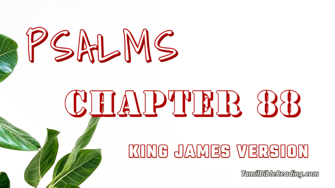 Psalm Chapter 88 Summary