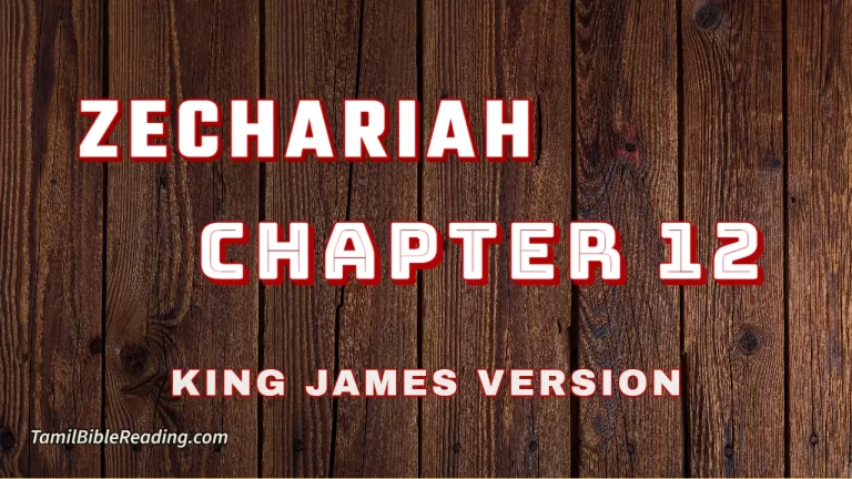 Zechariah Chapter 12, English Bible, KJV Bible, online English Bible, tbr site,